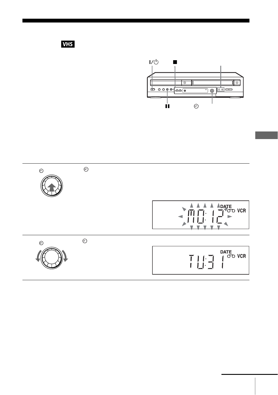 Recording tv programmes using dial timer | Sony SLV-D950I User Manual | Page 47 / 120