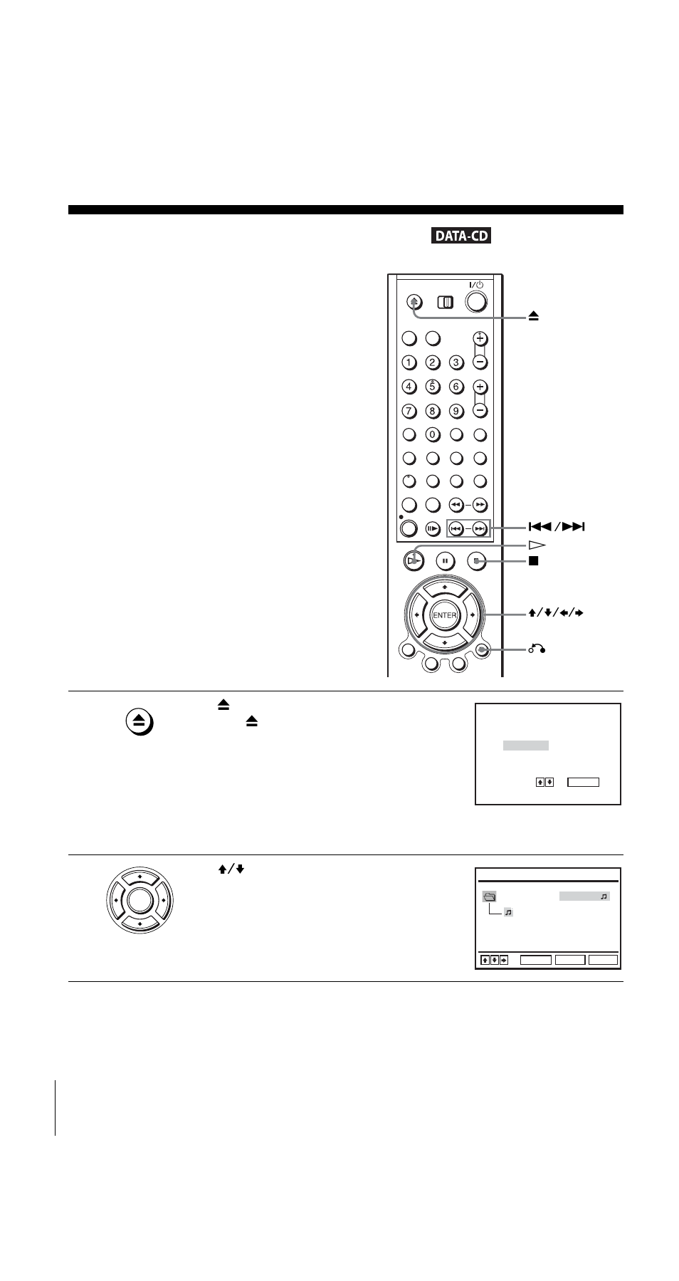 Playing an mp3 audio track, Play | Sony SLV-D950I User Manual | Page 80 / 120