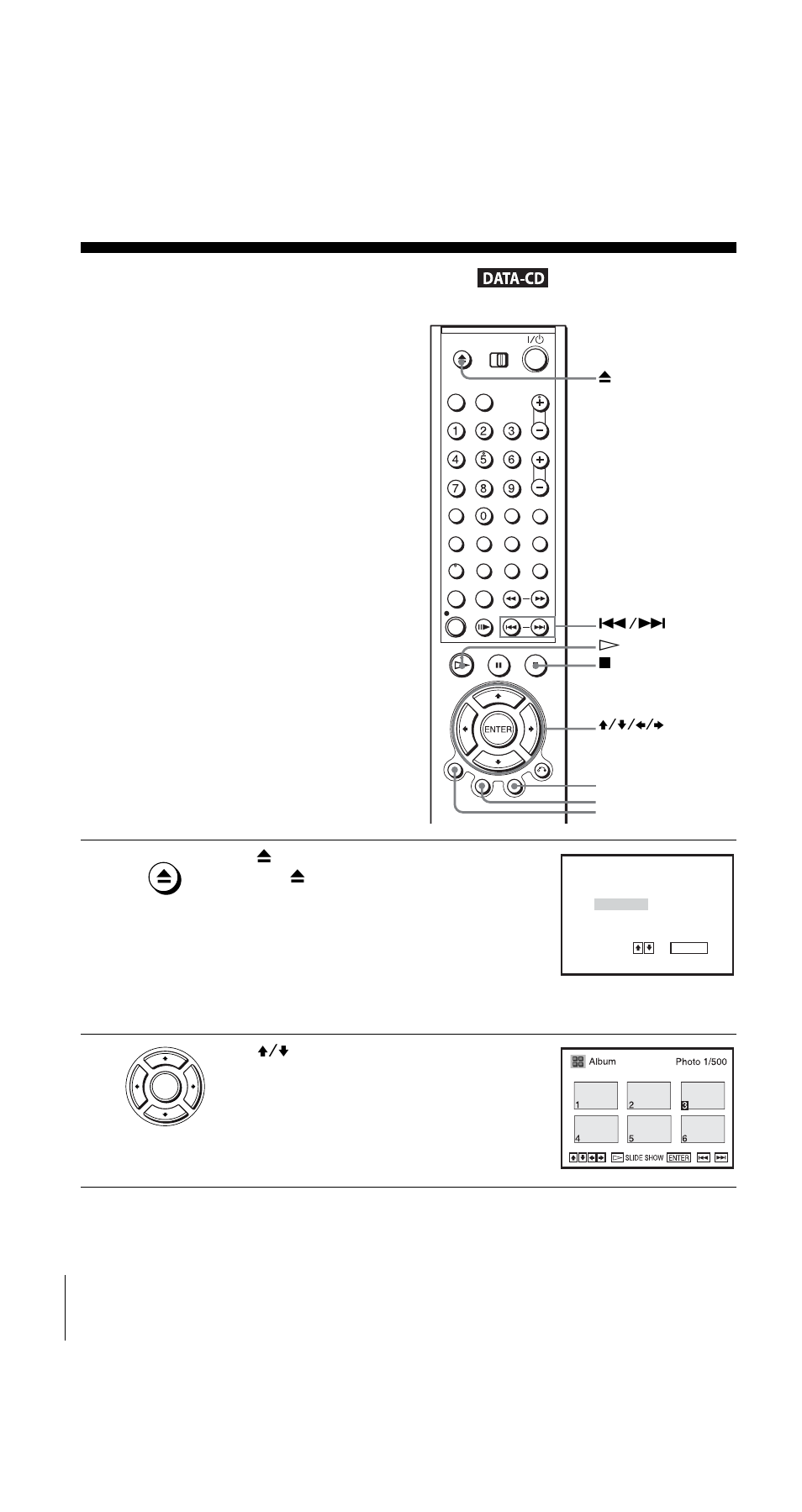 Playing jpeg image files, Play | Sony SLV-D950I User Manual | Page 84 / 120