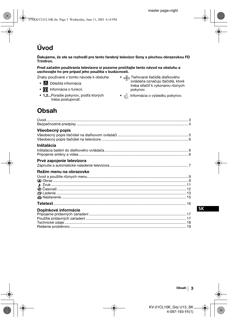 Sony KV-21CL10K User Manual | Page 111 / 128