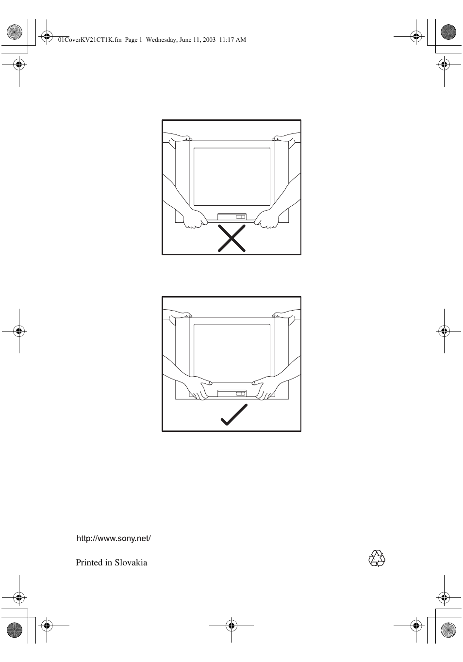 Sony KV-21CL10K User Manual | Page 128 / 128