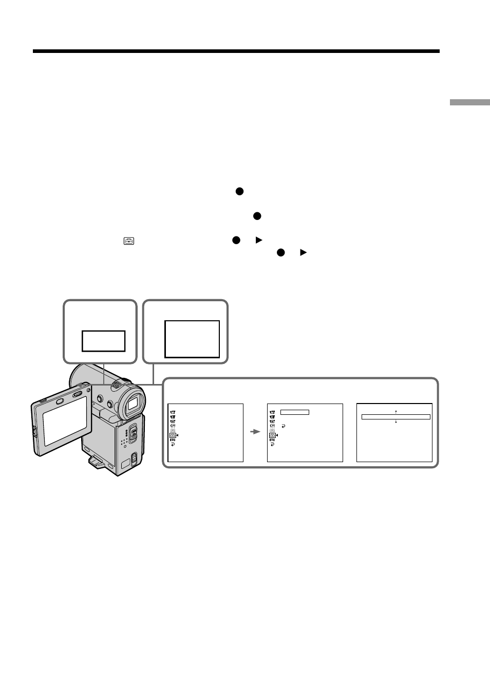 Step 2 setting the date and time, Menu | Sony DCR-IP5/IP7BT User Manual | Page 23 / 196