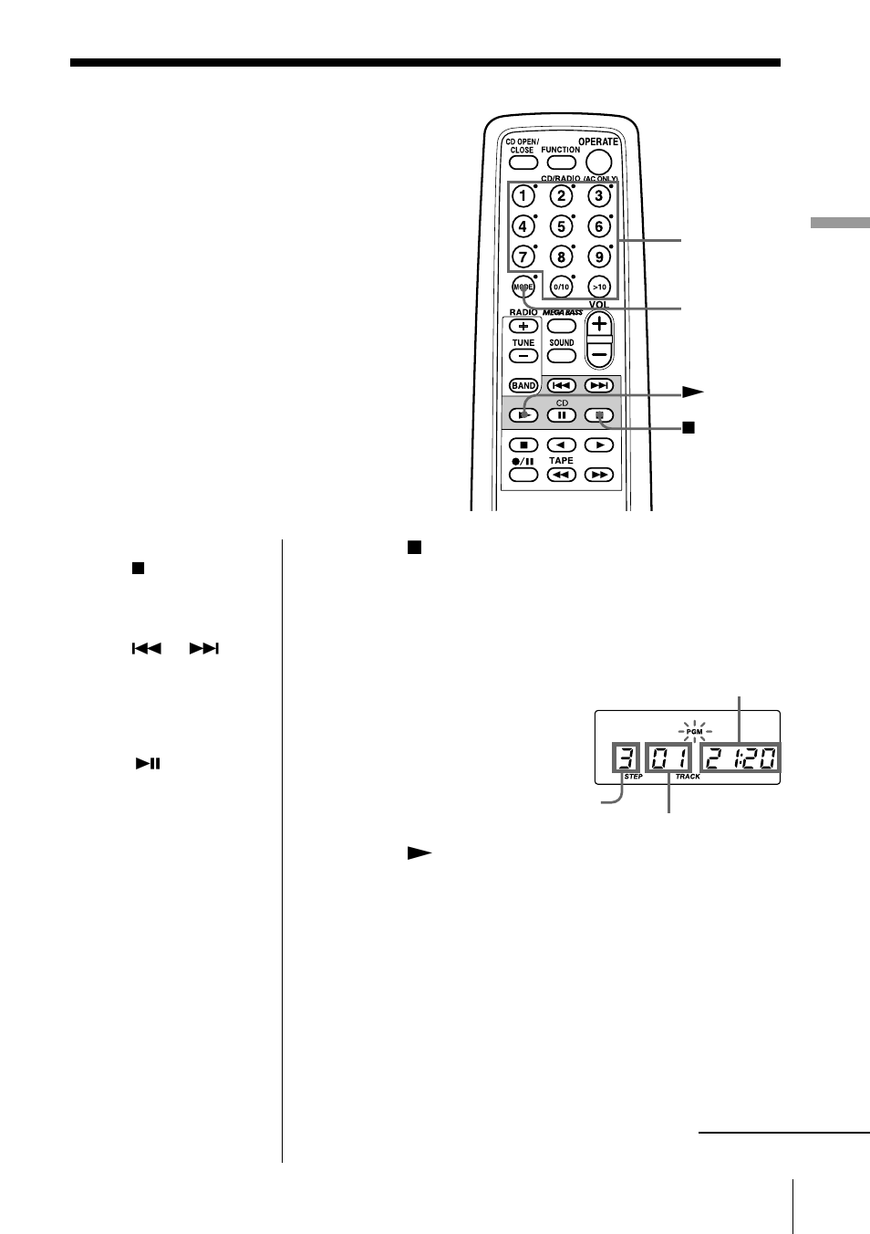 Creating your own program | Sony ZS-D50 User Manual | Page 17 / 96