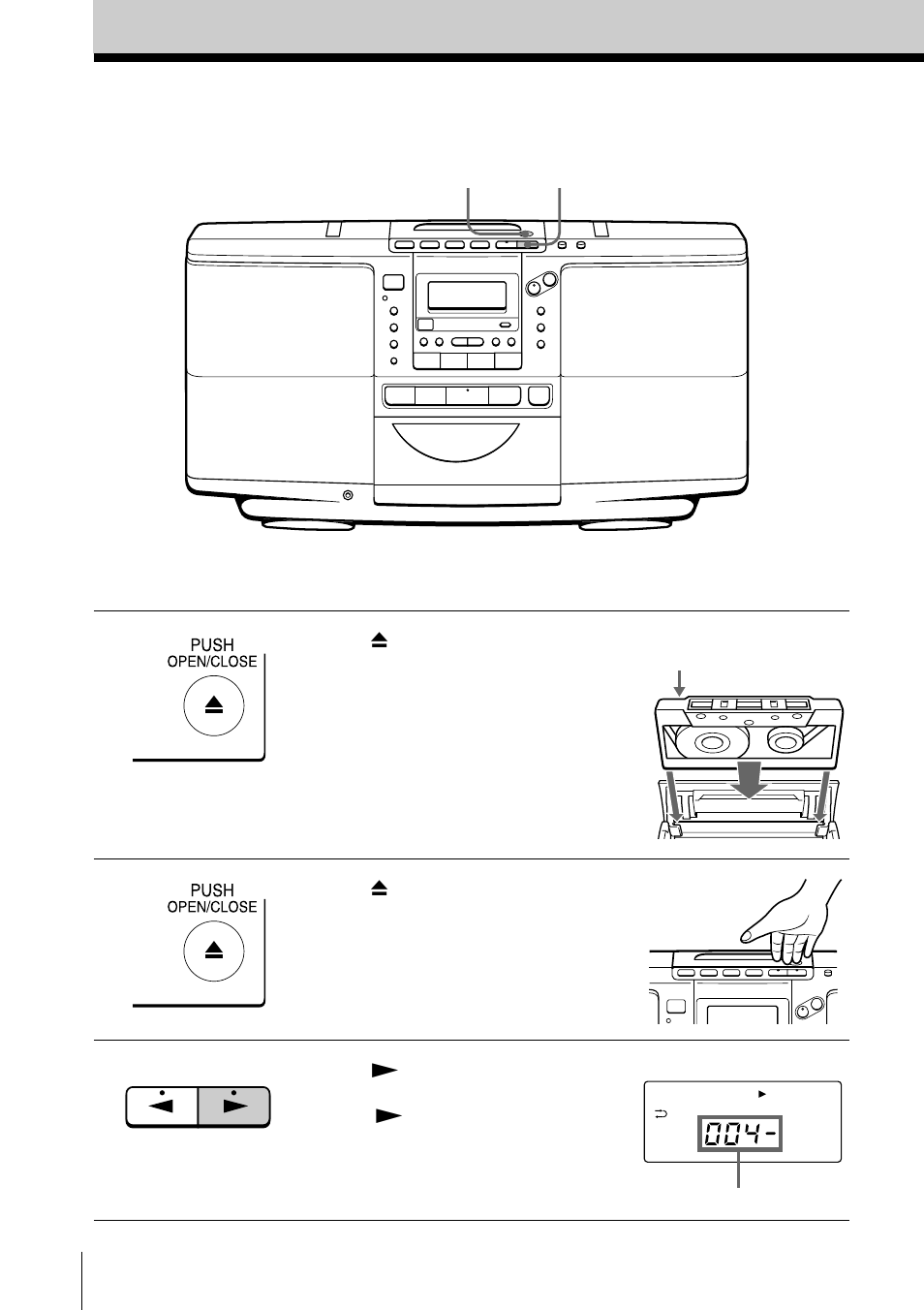 Reproducción de cintas | Sony ZS-D50 User Manual | Page 54 / 96