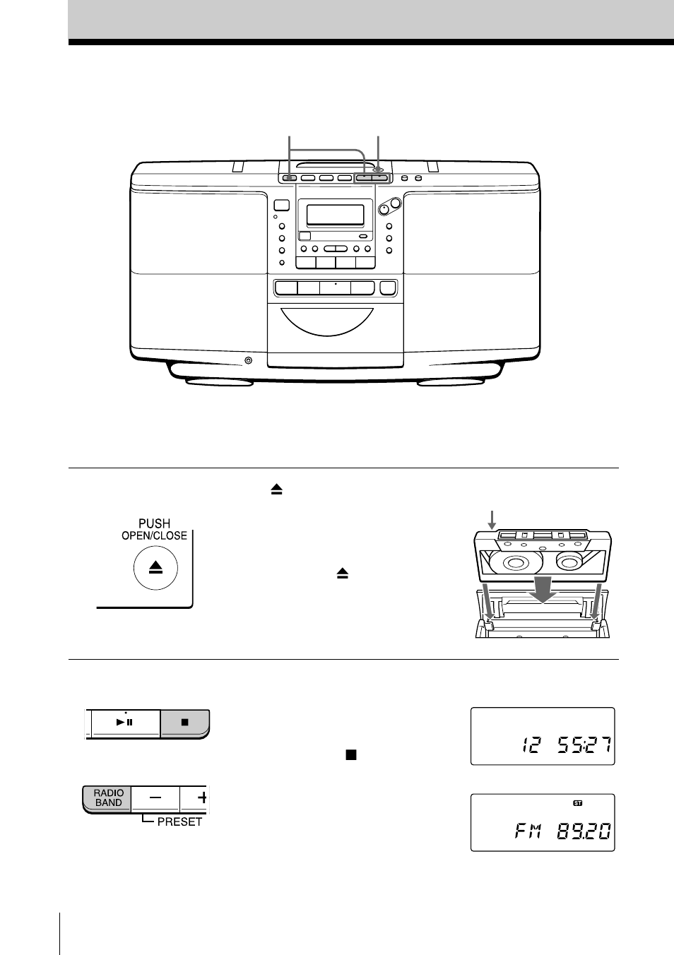 Grabación en cintas | Sony ZS-D50 User Manual | Page 56 / 96