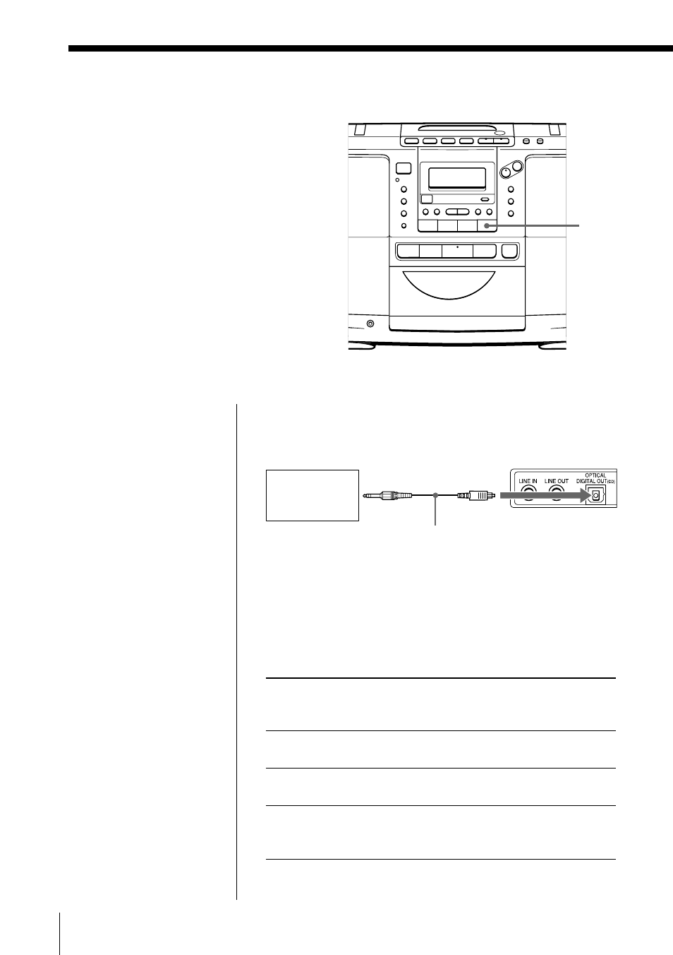Conexión de componentes opcionales | Sony ZS-D50 User Manual | Page 82 / 96