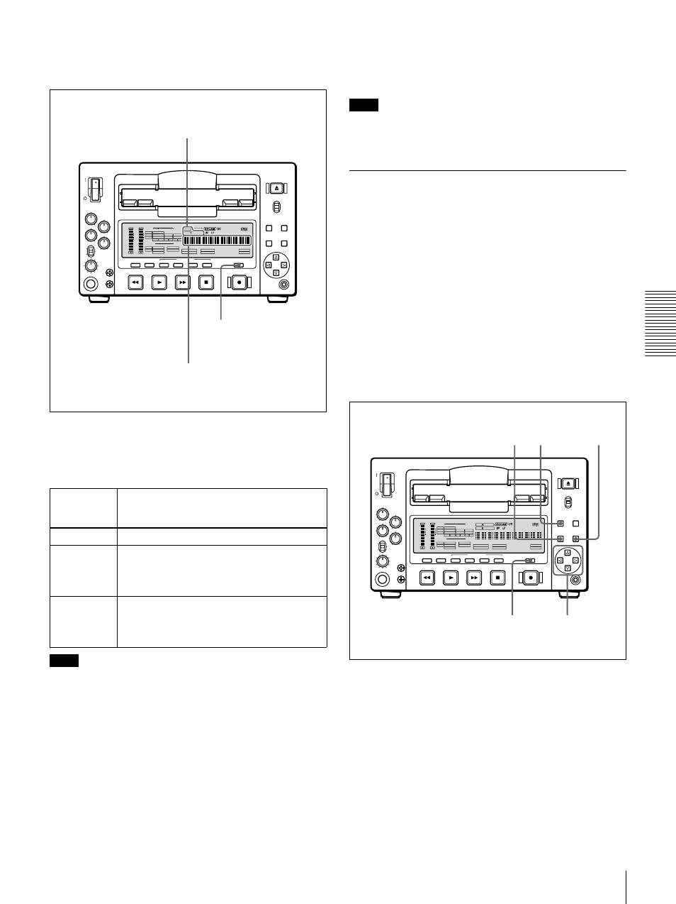 Using the internal time code generator, Over | Sony DSR-1500 User Manual | Page 45 / 120