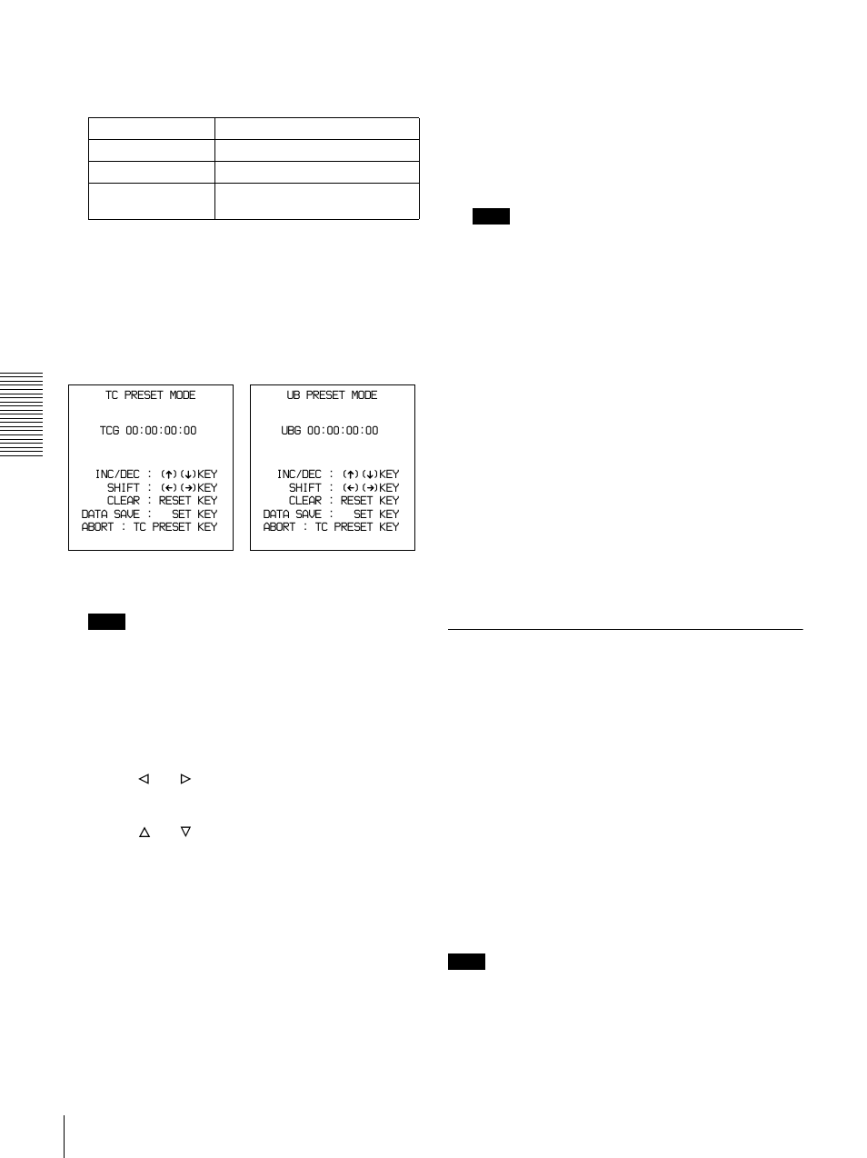 Synchronizing internal and external time codes, Advancement of internal time code generator | Sony DSR-1500 User Manual | Page 46 / 120