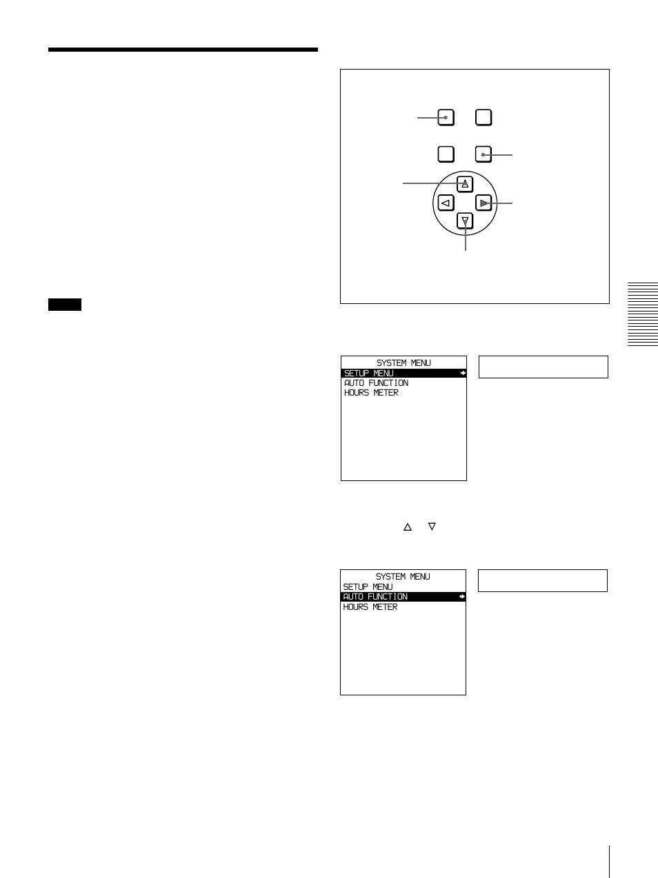 Digitally dubbing signals in dvcam format, Glossary, Setup menu | Auto func | Sony DSR-1500 User Manual | Page 51 / 120