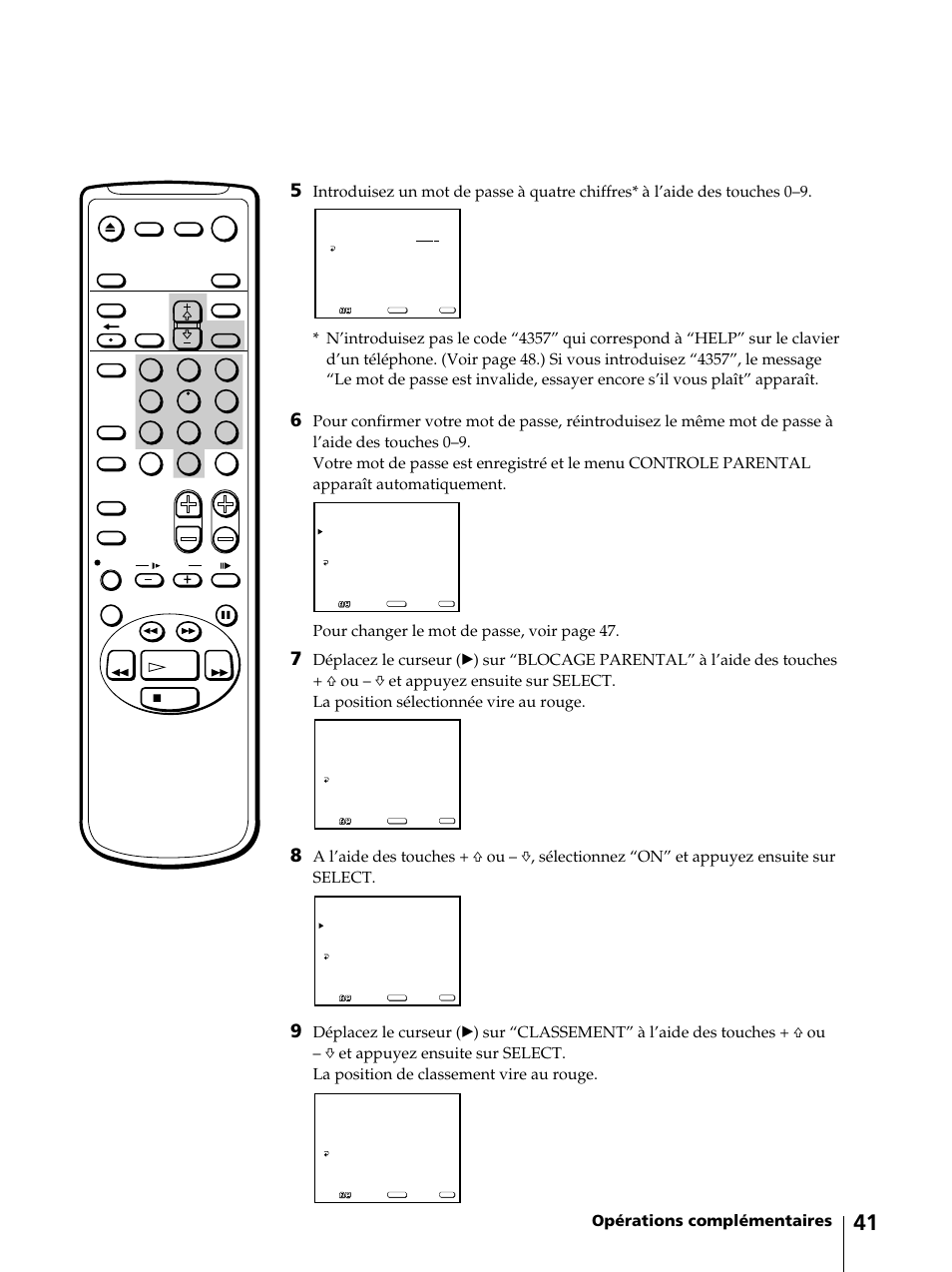 Opérations complémentaires | Sony KV-13VM42 User Manual | Page 103 / 188