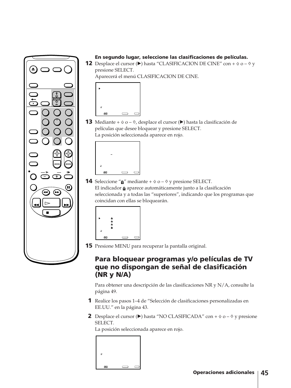 Presione menu para recuperar la pantalla original | Sony KV-13VM42 User Manual | Page 169 / 188