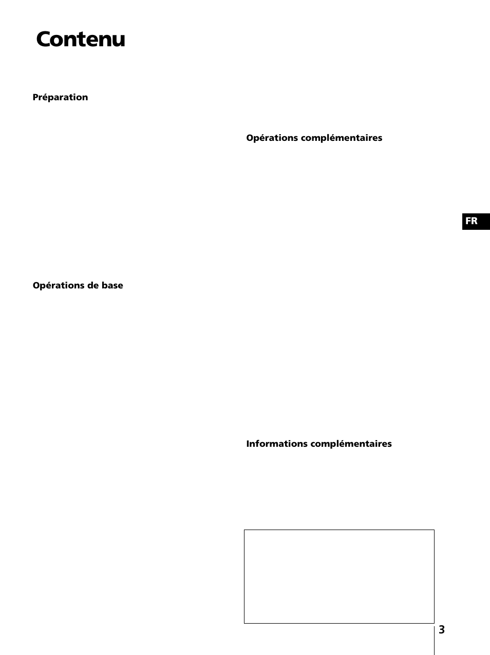 Contenu | Sony KV-13VM42 User Manual | Page 65 / 188