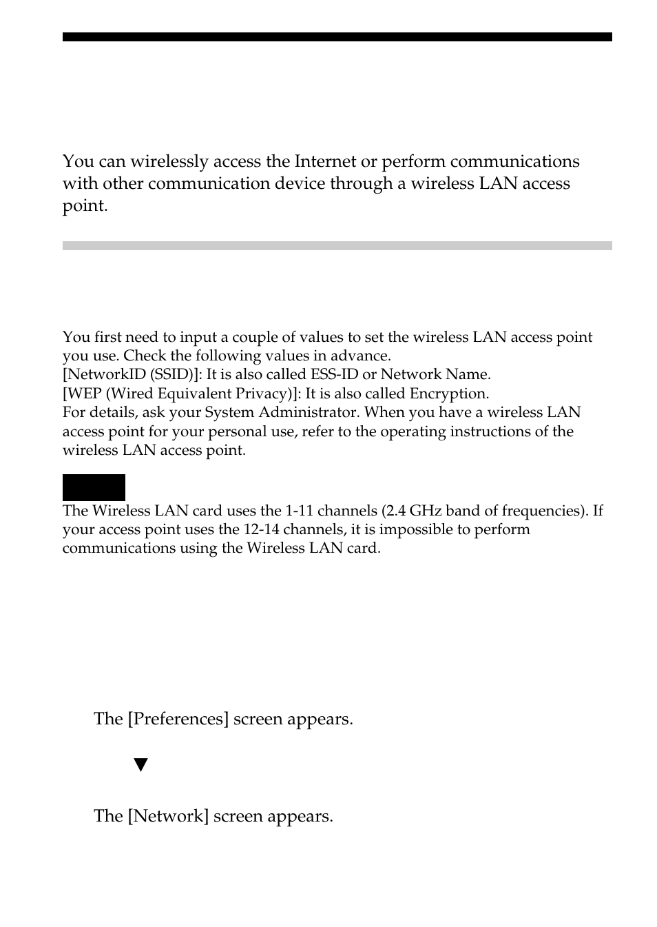 Basic settings, Infrastructure mode) | Sony PEGA-WL100 User Manual | Page 14 / 40