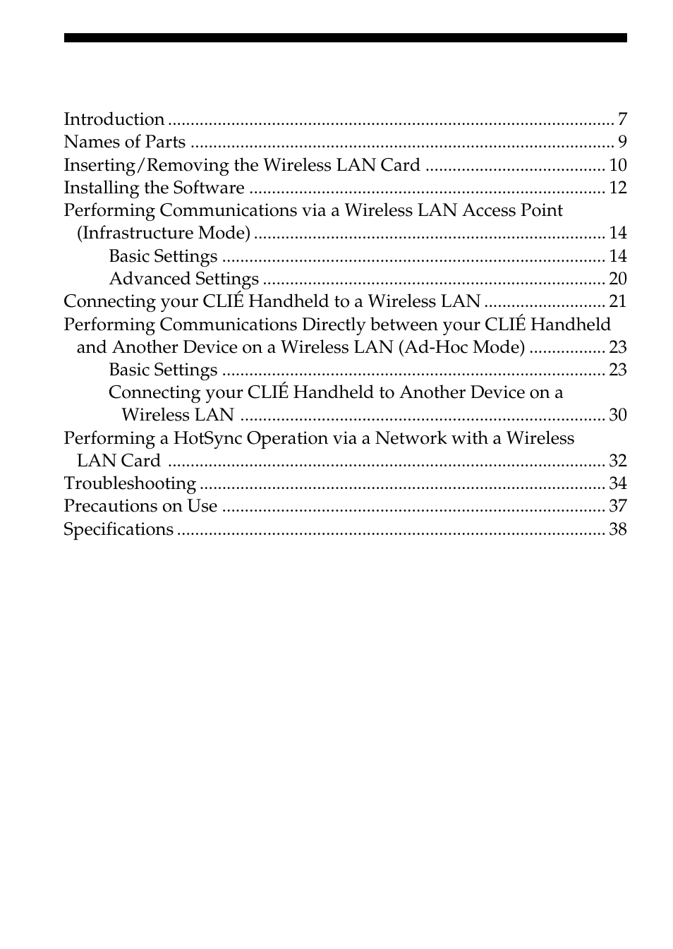 Sony PEGA-WL100 User Manual | Page 6 / 40