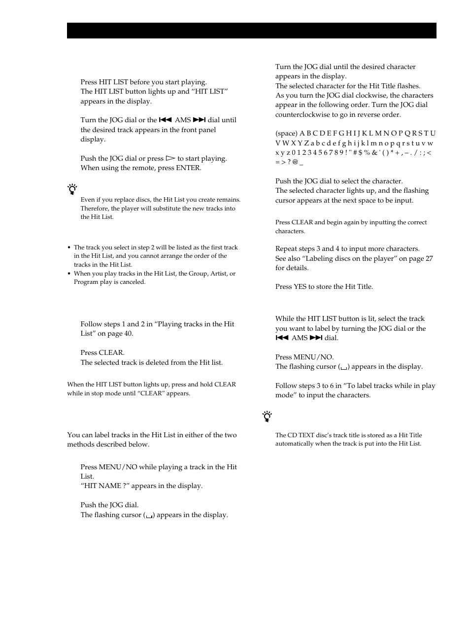 Sony CDP-M555ES User Manual | Page 40 / 48