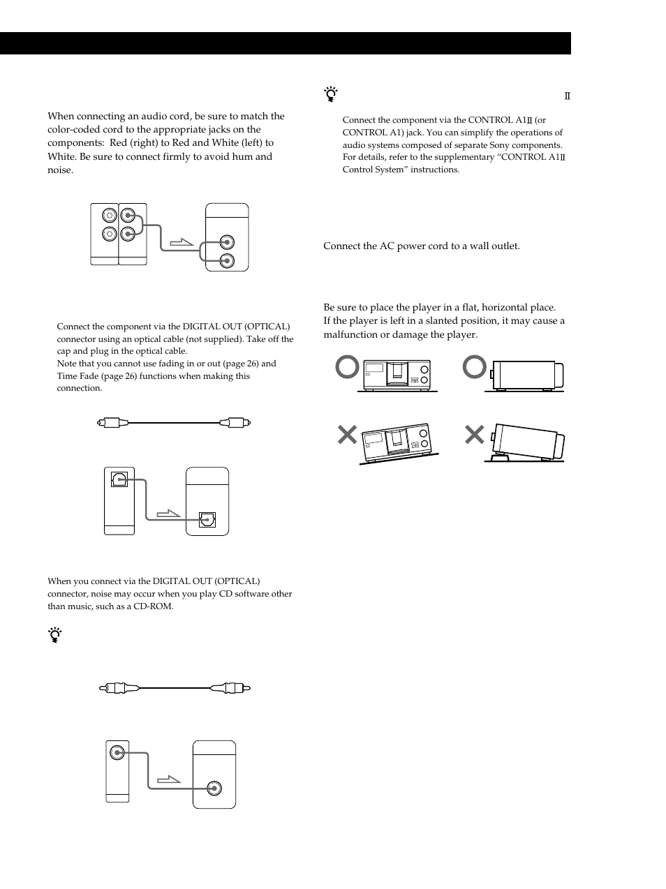Getting started, Hookups, Connecting the ac power cord | Sony CDP-M555ES User Manual | Page 5 / 48