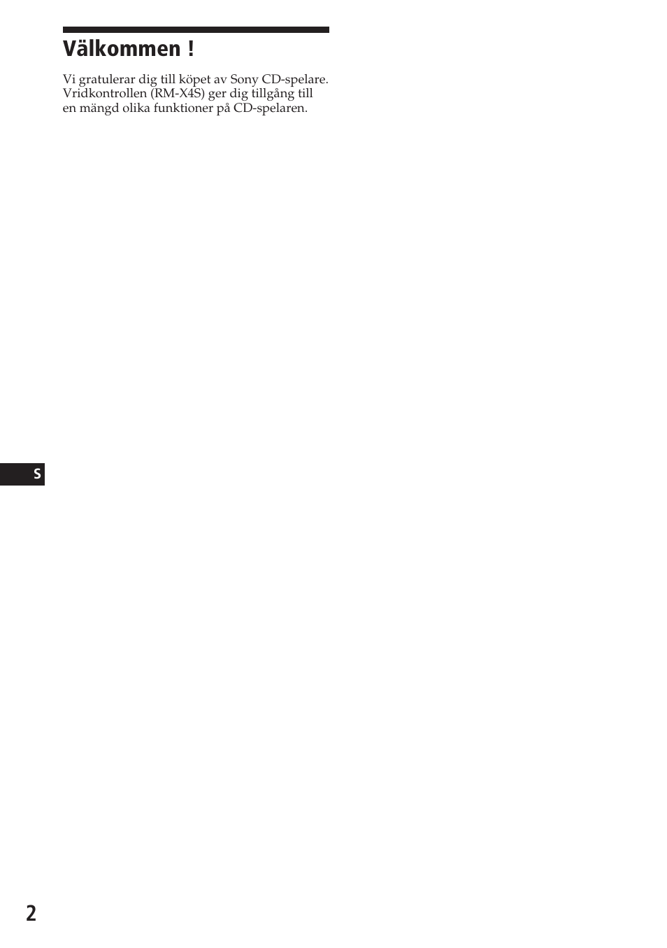 Välkommen | Sony CDX-4180R User Manual | Page 68 / 88