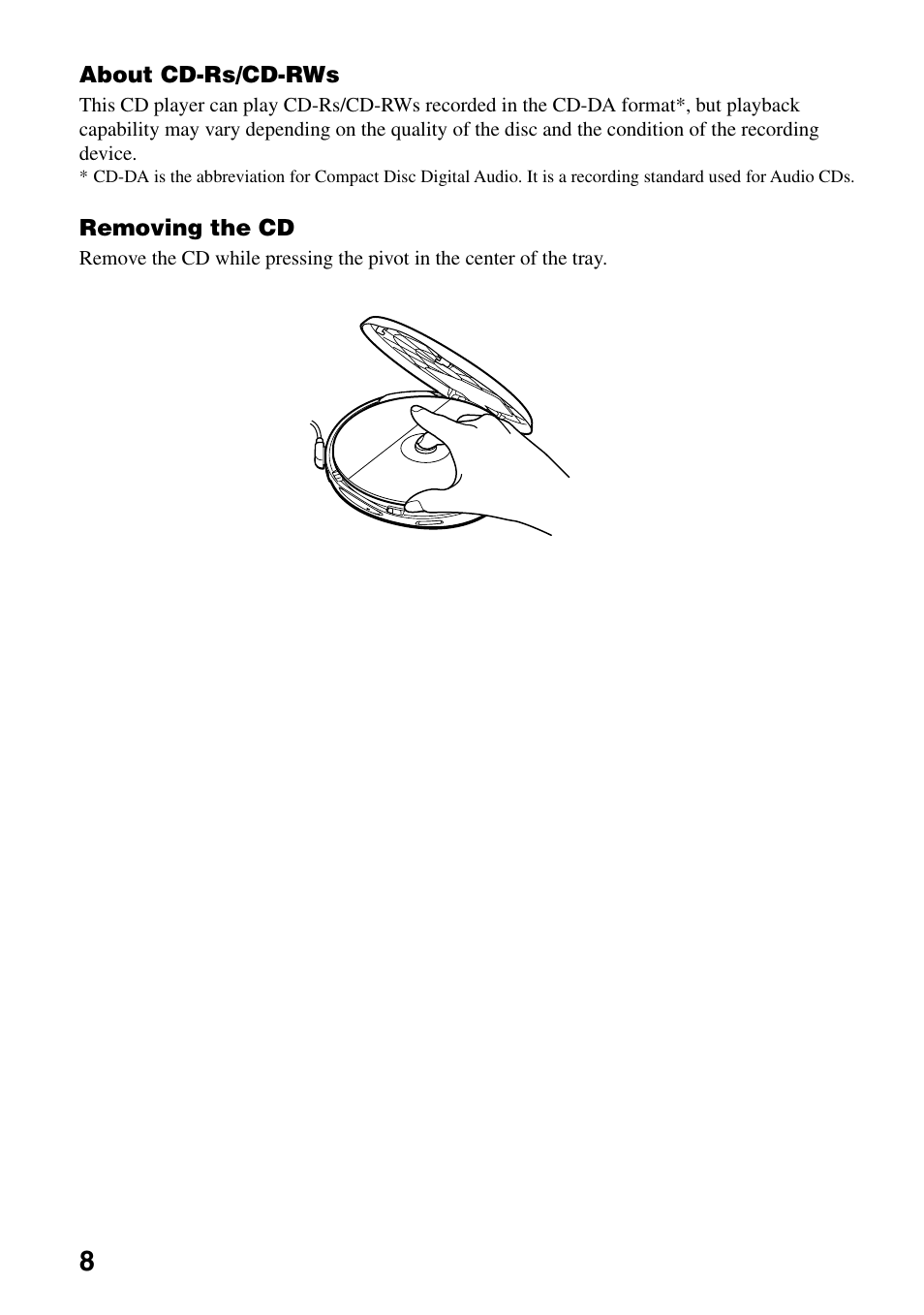 Sony D-EJ753 User Manual | Page 8 / 24