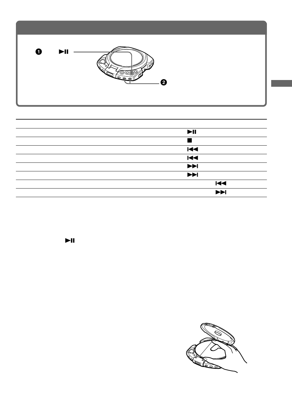 Play a cd, About the display, If the volume level does not increase | Removing the cd | Sony CD Walkman D-EG3 User Manual | Page 7 / 24