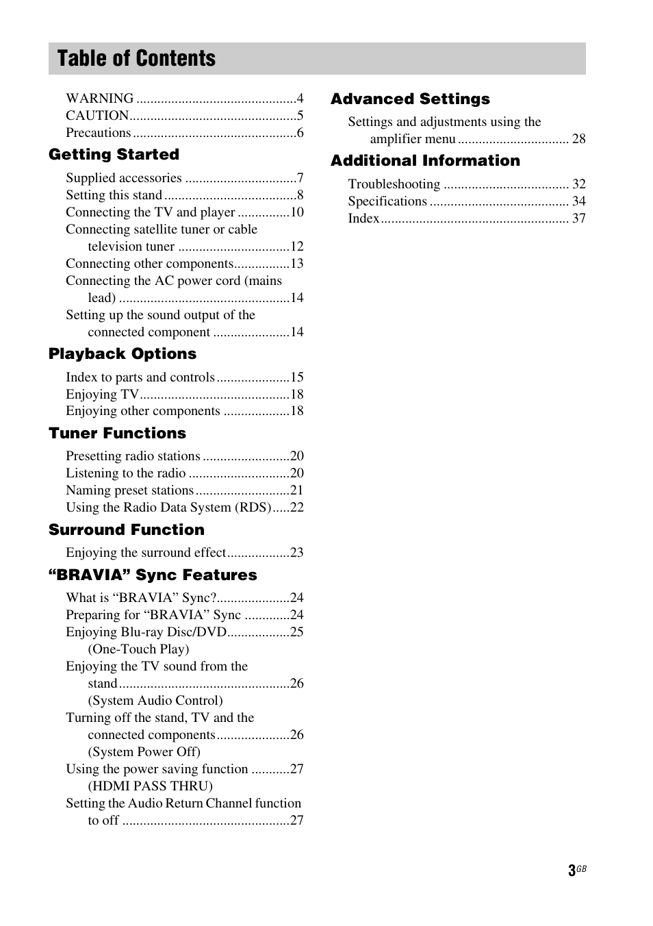 Sony 4-170-060-12(1) User Manual | Page 3 / 40