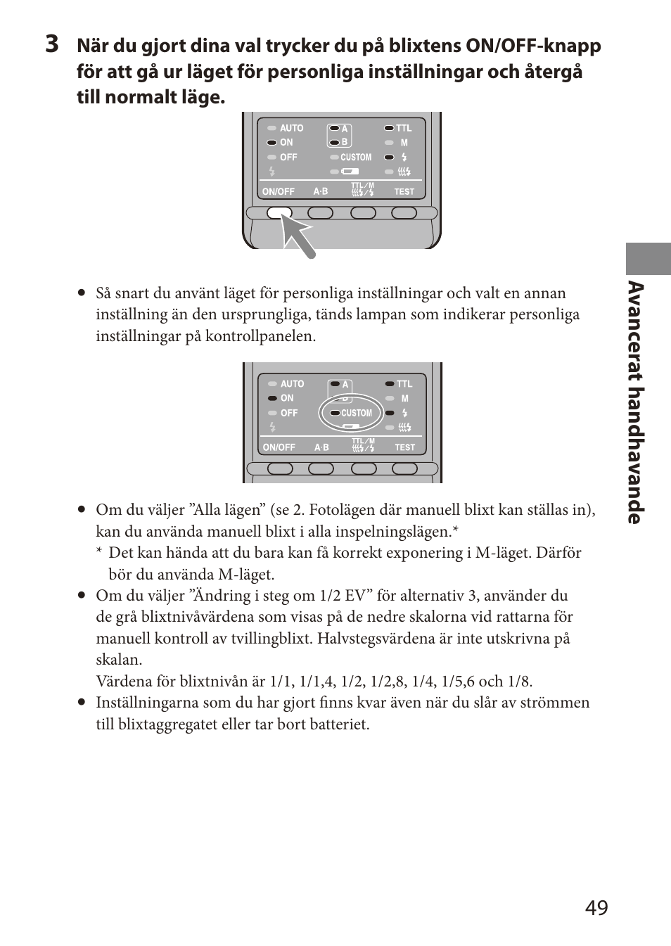 A vanc er at handha vande | Sony HVL-MT24AM User Manual | Page 225 / 295