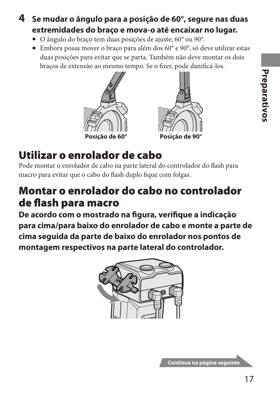 Utilizar o enrolador de cabo | Sony HVL-MT24AM User Manual | Page 77 / 295