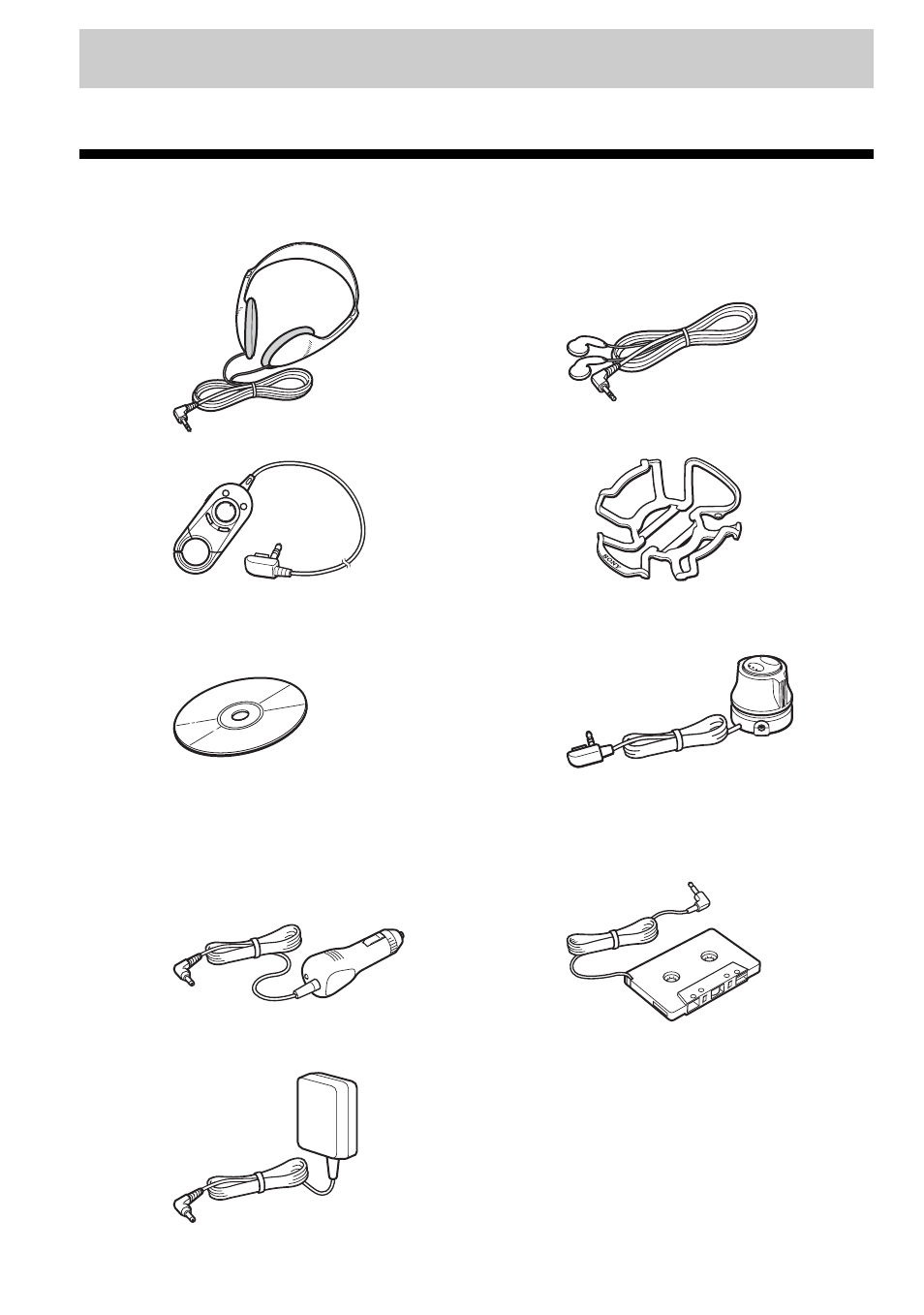 Getting started, Checking the supplied accessories | Sony D-NE506CK User Manual | Page 10 / 40
