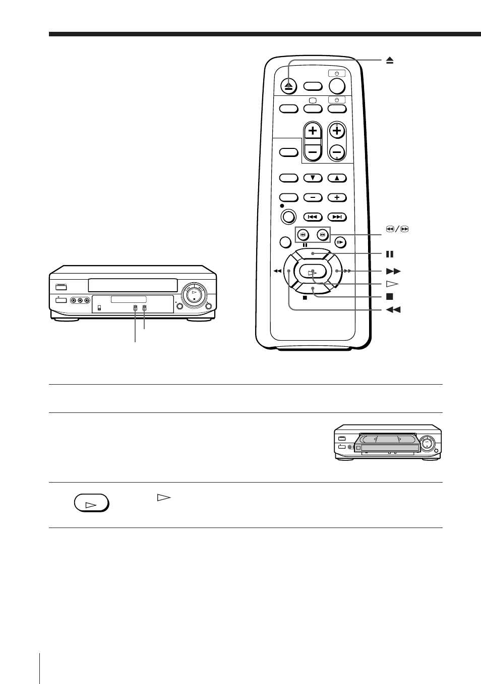 Playing a tape | Sony PS User Manual | Page 10 / 28