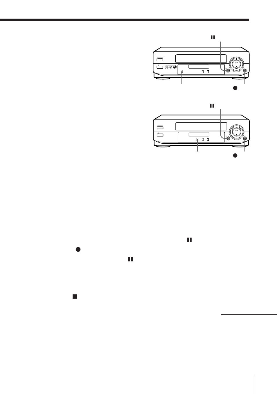 Operation (when recording on this unit) | Sony PS User Manual | Page 19 / 28