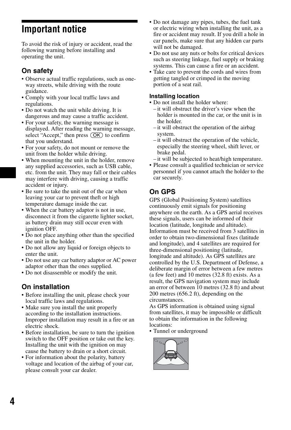 Important notice, 4important notice | Sony NVX-P1 User Manual | Page 4 / 204