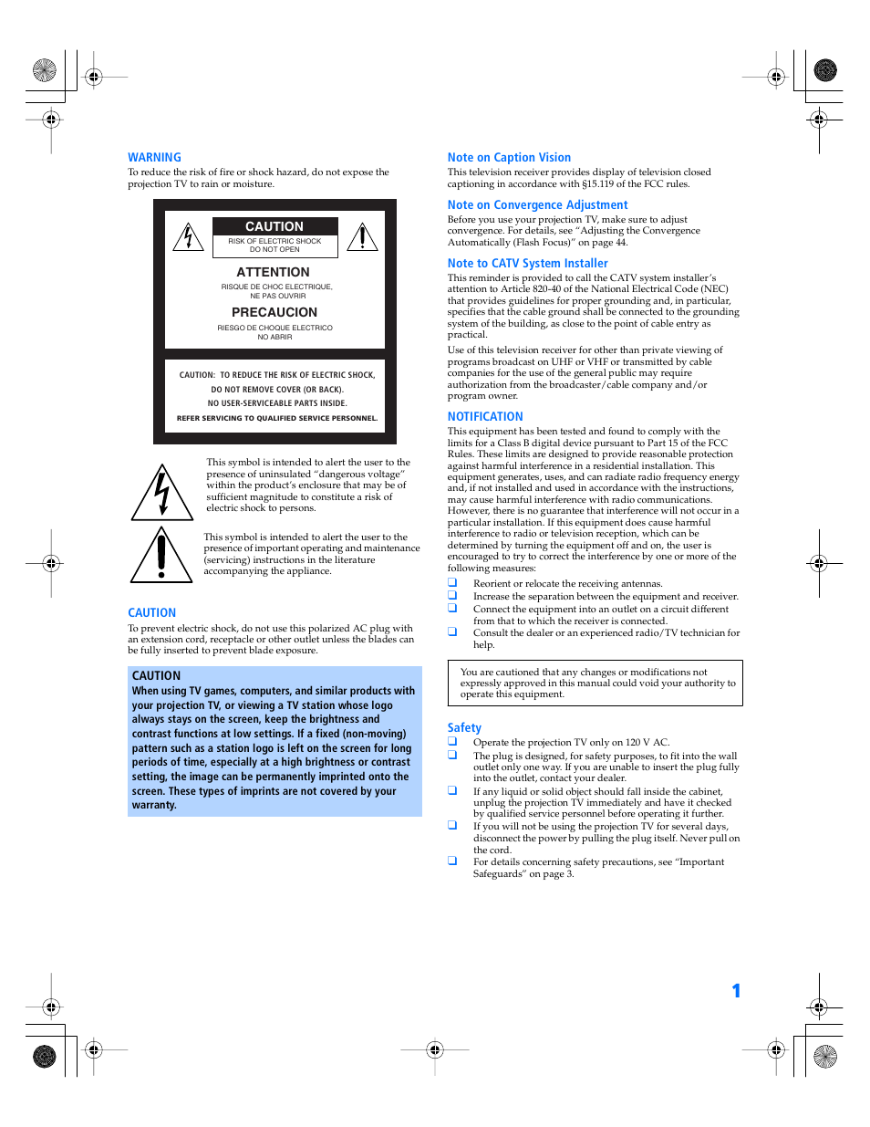 Sony KP- 57WV600 User Manual | Page 2 / 101