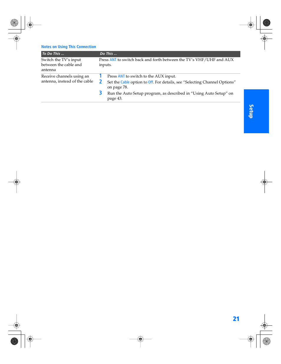 Sony KP- 57WV600 User Manual | Page 22 / 101