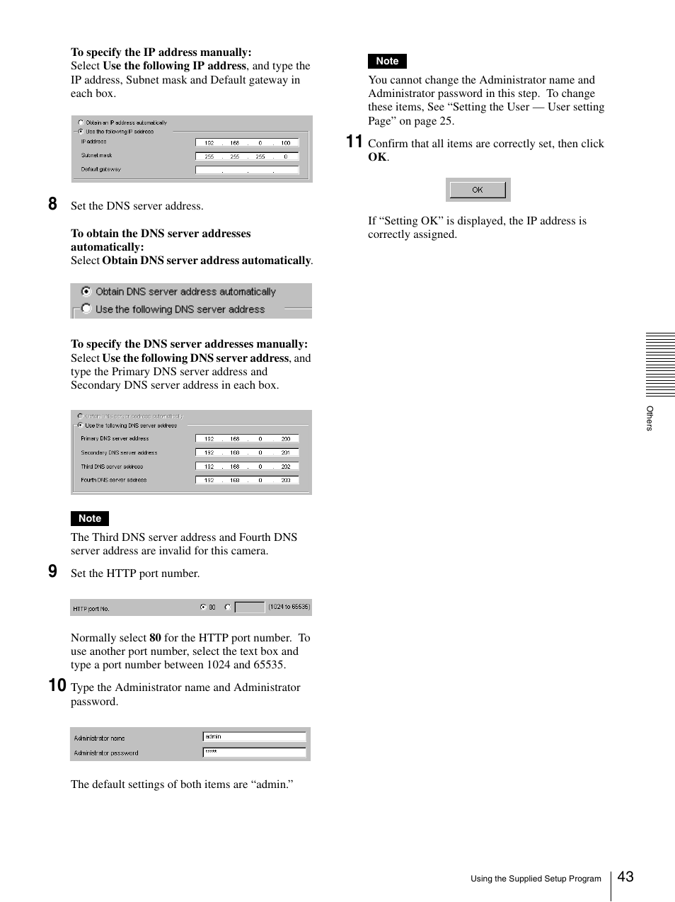 Sony SNC-CS3N User Manual | Page 43 / 52