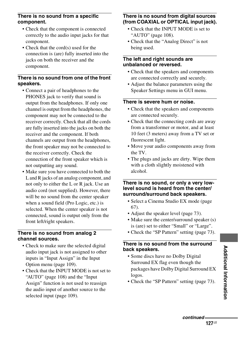Sony STR-DN1000 User Manual | Page 127 / 136