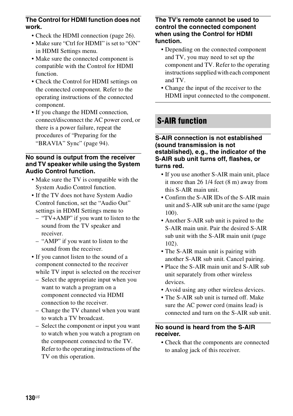 S-air function | Sony STR-DN1000 User Manual | Page 130 / 136