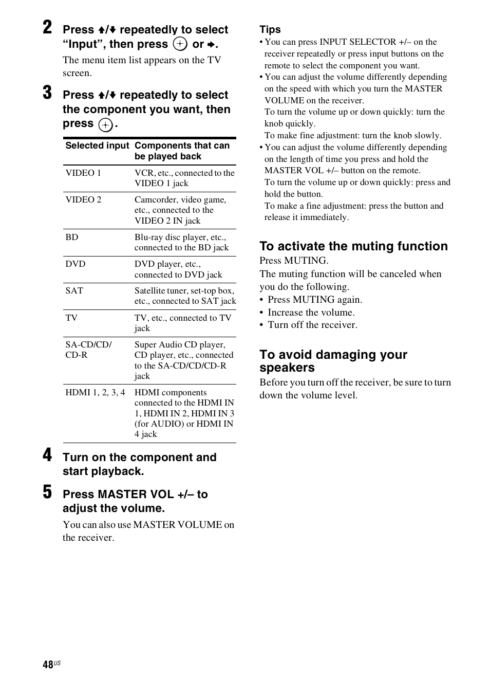 E 48, Age 48 | Sony STR-DN1000 User Manual | Page 48 / 136