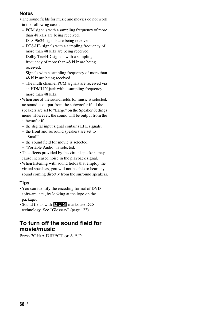Sony STR-DN1000 User Manual | Page 68 / 136