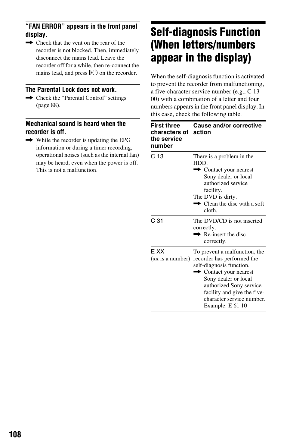 Sony RDR-HXD562 User Manual | Page 108 / 120