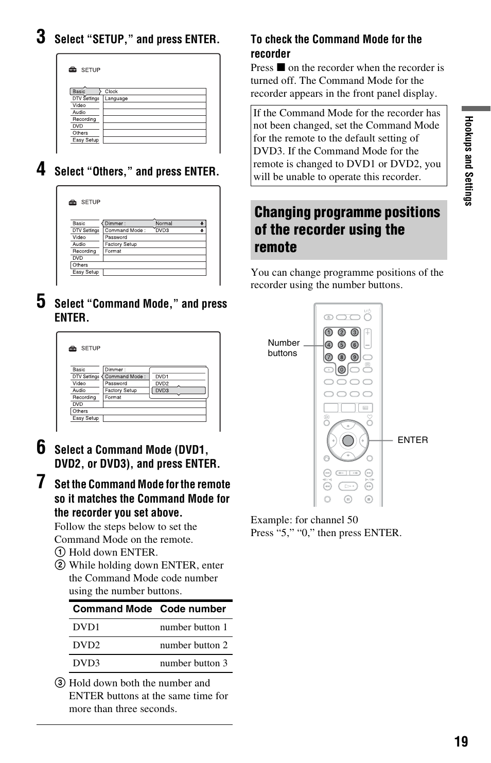 Sony RDR-HXD562 User Manual | Page 19 / 120