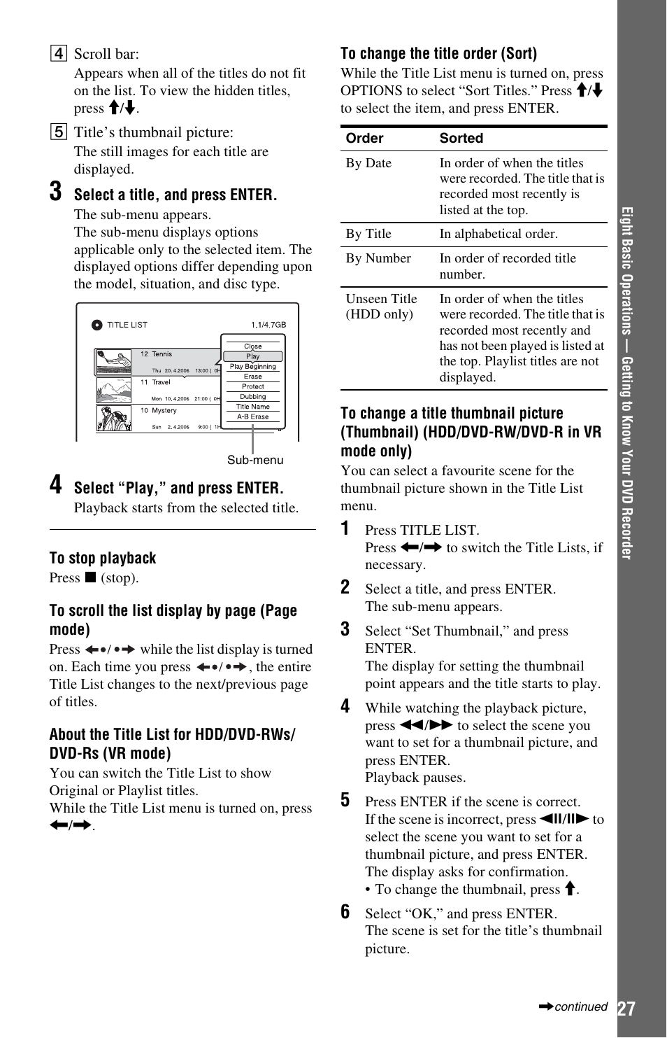 Sony RDR-HXD562 User Manual | Page 27 / 120