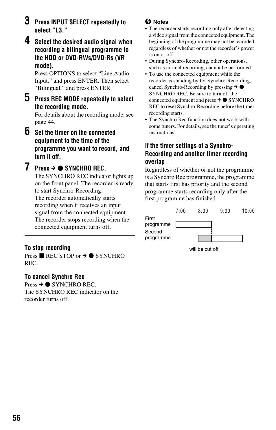 Sony RDR-HXD562 User Manual | Page 56 / 120