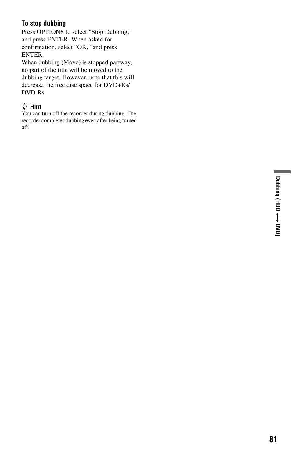 Sony RDR-HXD562 User Manual | Page 81 / 120