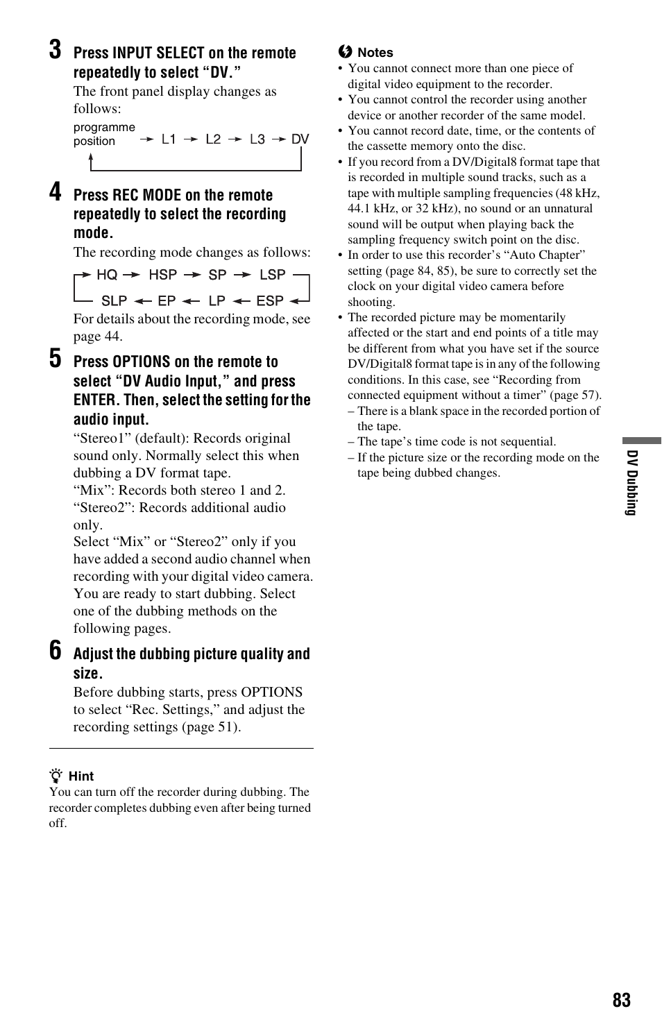 Sony RDR-HXD562 User Manual | Page 83 / 120