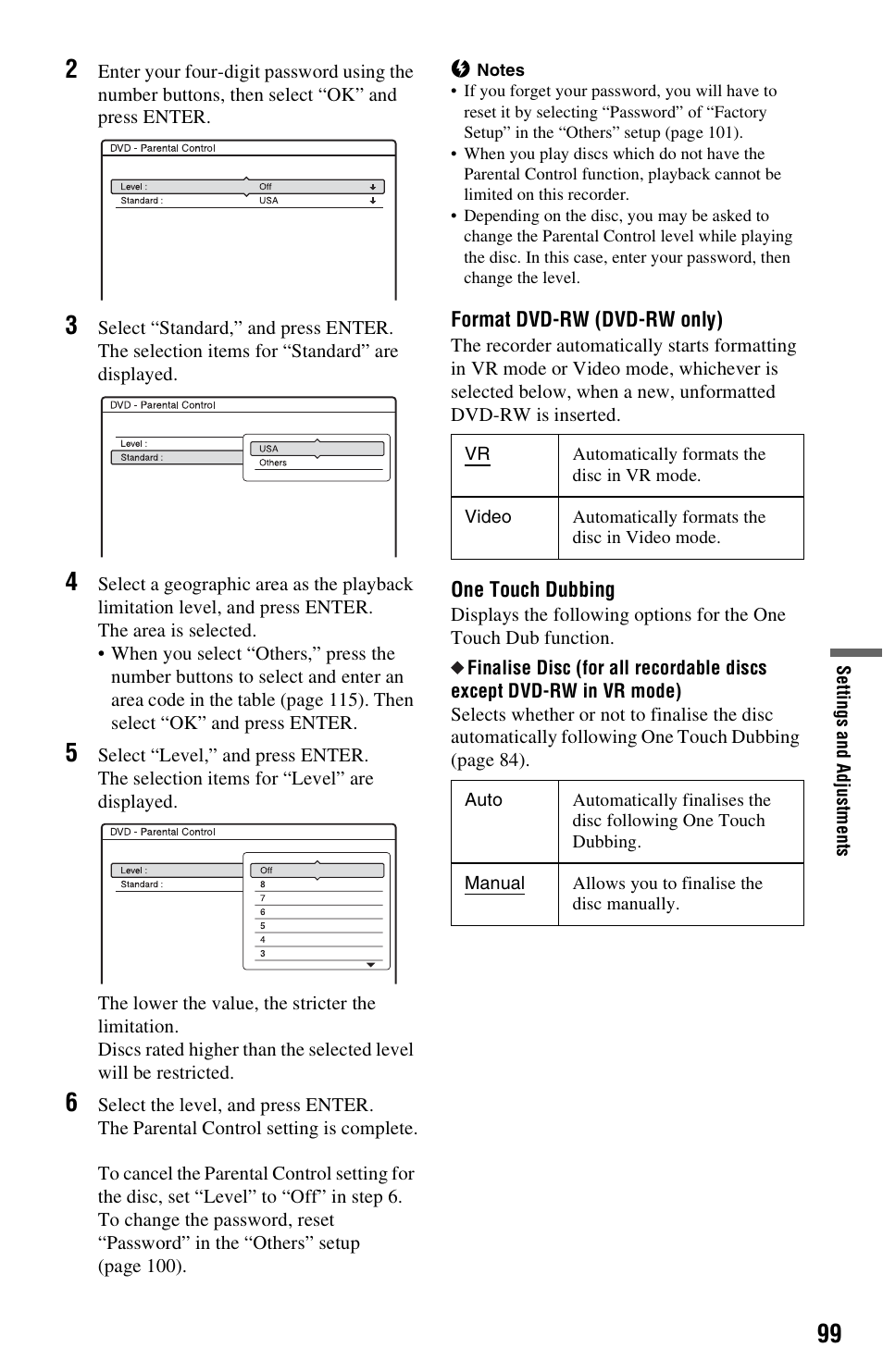 Sony RDR-HXD562 User Manual | Page 99 / 120