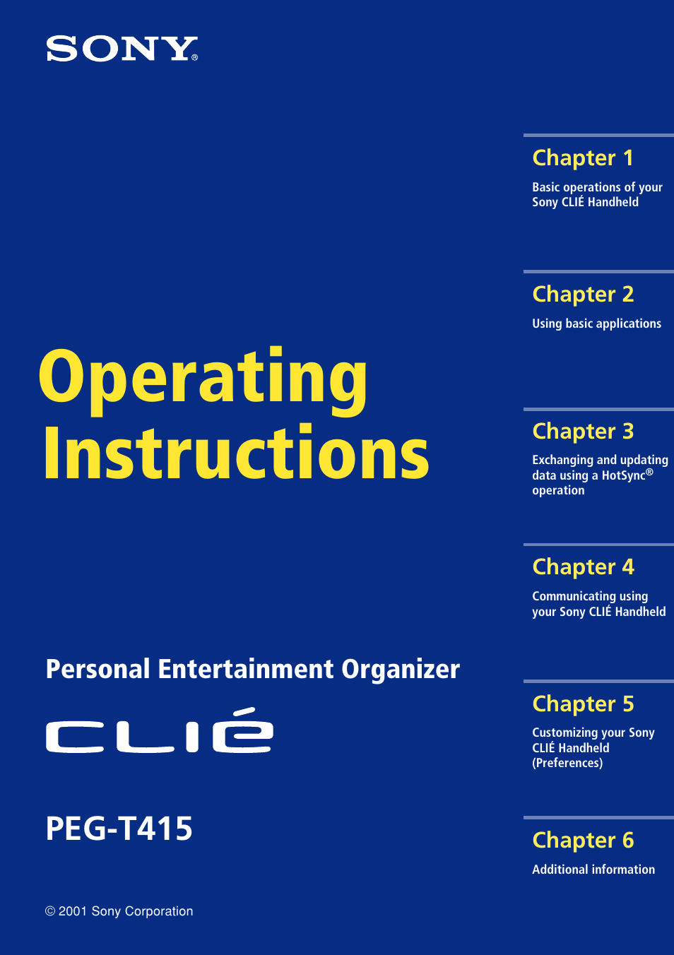 Sony PEG-T415 User Manual | 223 pages