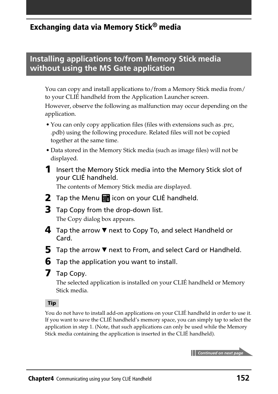 Sony PEG-T415 User Manual | Page 152 / 223
