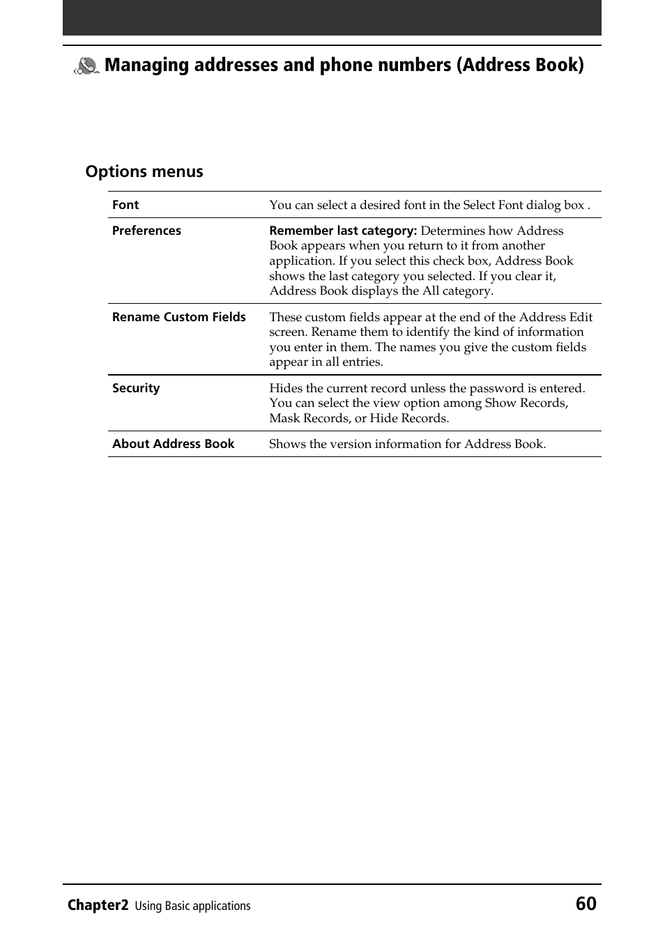 Sony PEG-T415 User Manual | Page 60 / 223