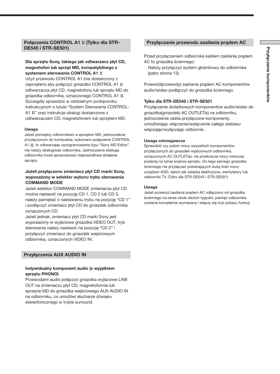 Sony STR-SE501 User Manual | Page 123 / 170