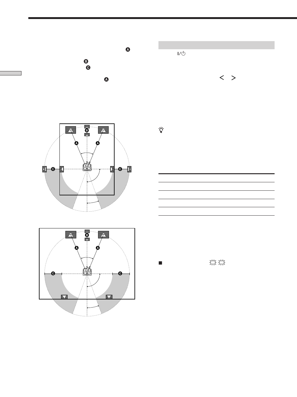 Multi channel surround setup | Sony STR-SE501 User Manual | Page 16 / 170