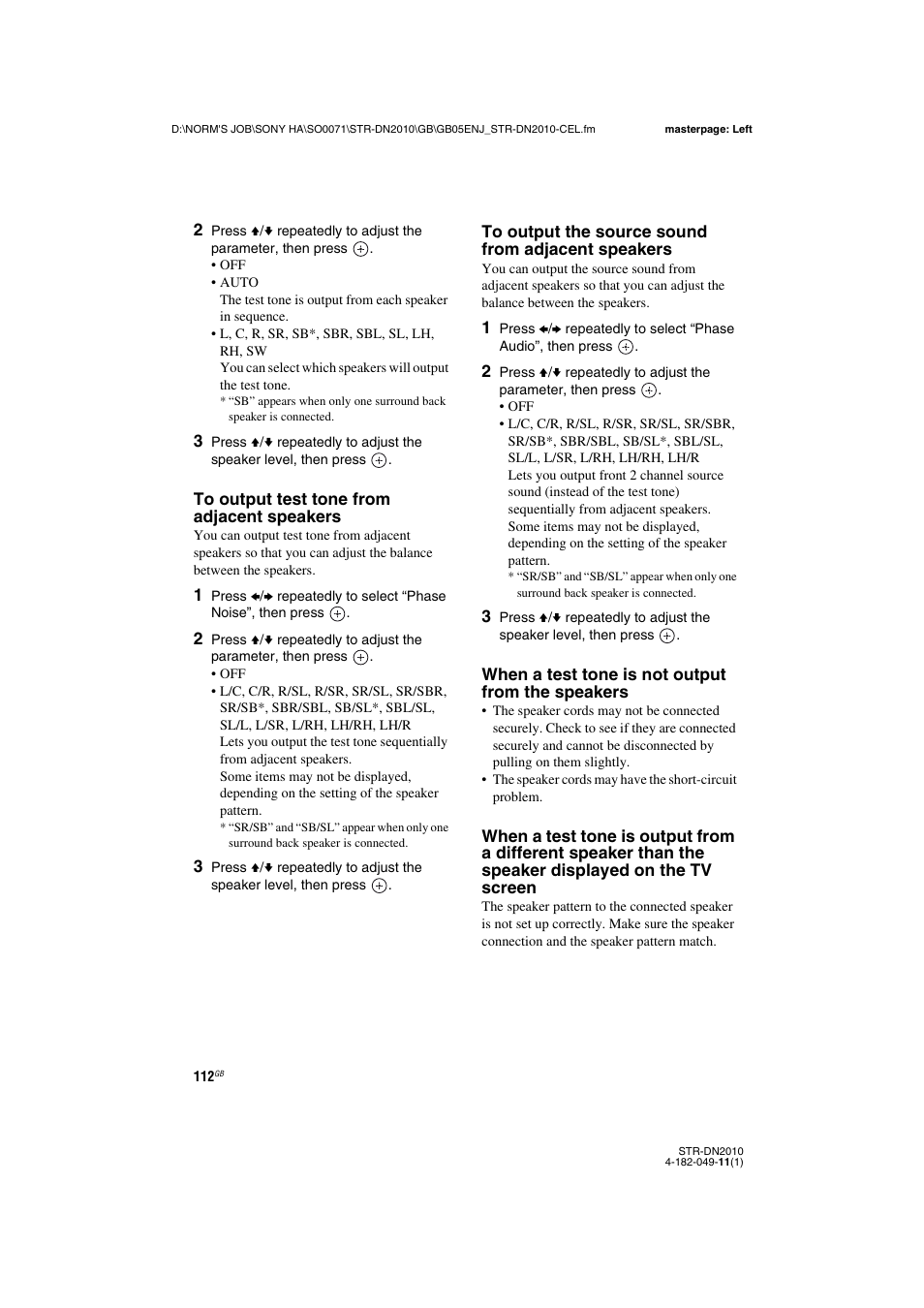 Sony STR-DN2010 User Manual | Page 112 / 152